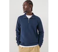 Levi's Original Housemark 1/4 Zip Sweatshirt, Navy, Size L, Men Navy