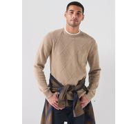 Levi's Original Housemark Knitted Jumper, Beige, Size S, Men Beige