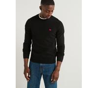 Levi's Original Housemark Logo Knitted Jumper- Black, Black, Size L, Men Black