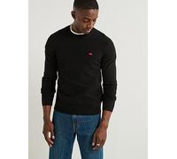 Levi's Men's Original Housemark Sweater Sweatshirt, Meteorite, XL