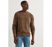 Levi's Original Housemark Logo Knitted Jumper, Brown, Size S, Men Brown