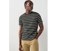 Levi's Original Housemark Logo Stripe Short Sleeve T-Shirt, Black, Size Xl, Men Black