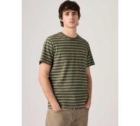 Levi's Original Housemark Pure Cotton Striped T-Shirt Green Mix