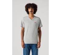 Levi's Men's Original Housemark V-Neck T-Shirt, Mid Tone Grey Heather, S