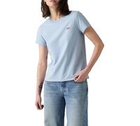 Levi's Perfect T-Shirt - Chambray Cotton - Blue, Blue, Size L, Women Blue