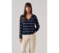 Levi's Petal Vneck Sweater Stephanie Stripe Navy size L | Knitted Sweaters Outlet | Women | Blue L