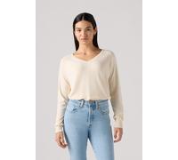 Levi's Petal Vneck Sweater White Swan Triblend size S | Knitted Sweaters Outlet | Women | White S