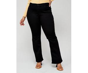 Levi's Plus 315 Shaping Bootcut Jeans, Black, Size Us 20 = Uk 24, Inside Leg Long, Women Black