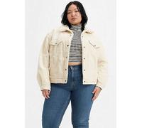 Levi's® Plus 90's Sherpa Trucker Corduroy Jacket Almond Milk