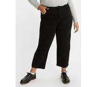 Levi's Plus Ribcage Straight Ankle Jeans (plus Size), Black, Size Us 20 = Uk 22, Inside Leg Regular, Women Black