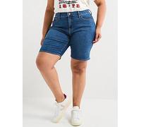 Levi's Plus Shaping Bermuda Shorts (plus Size) - Clever Girl - Blue, Blue, Size 26, Women Blue