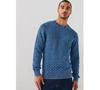 Levi's Presidio Crew Knitted Jumper, Blue, Size S, Men Blue