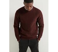 Levi's Presidio Crew Waffle Knitted Jumper, Dark Red, Size M, Men Dark Red