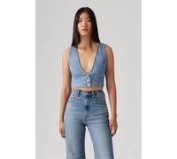 Levi's Raine Denim Crop Top Check Yourself 2 size L | Shirts Outlet | Women | Blue L