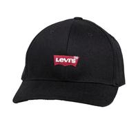Levis Red Tab Small Batwing Embroidery Logo Baseball Cap 230885 - Black