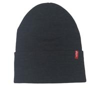 Levi's Unisex New Slouchy Beanie W Red Tab Detail Beanie, Grey (Dark Grey), One size