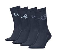 Levi's Regular Cut Logo Giftbox Classic Sock, Navy Combo, 39-42 (Pack of 4)