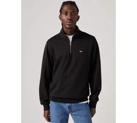 Levi's Regular Fit Pure Cotton Half Zip Sweatshirt Black