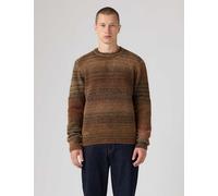 Levi's Regular Fit Striped Crew Neck Jumper Brown Mix