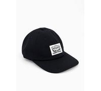 Heritage Large Logo Cap in Cotton Black