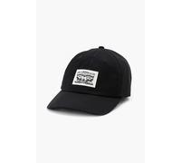 Heritage Large Logo Cap in Cotton Black