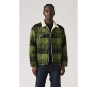 Levi's Relaxed Fit Plaid Sherpa Trucker Jacket size M | Denim Jackets Outlet | Men M