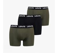 Levi's REPEAT LOGO Mens 3-Pack Trunks Khaki Combo - Large