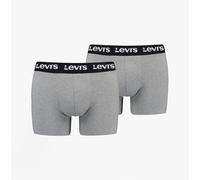 Levi's REPEAT LOGO Mens 3-Pack Trunks Middle Grey Melange - Large