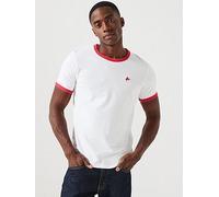 Levi's Retro Ringer Embroidered Short Sleeve T-Shirt- White, White, Size Xl, Men White