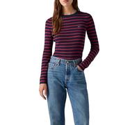 Levi's Rib Crew Sweater Parisienne Stripe Navy, Parisienne Stripe Na, L
