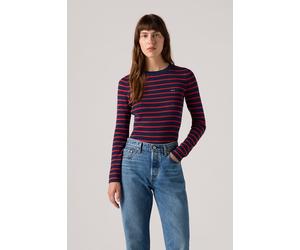 Levi's Rib Crew Sweater Parisienne Stripe Navy size S | Knitted Sweaters Outlet | Women | Blue S