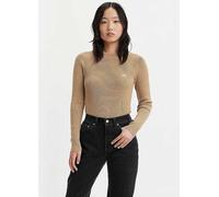 Levi's Rib Knit Round Neck Sweatshirt Taupe