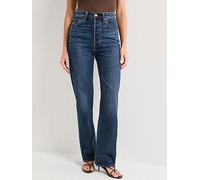 Levi's Ribcage Full-length Jeans - Apply Now - Navy, Navy, Size 27, Inside Leg 32, Women Navy