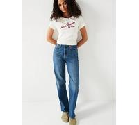 Levi's Ribcage Full-length Jeans - Valley View - Blue, Blue, Size 31, Inside Leg 32, Women Blue