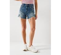 Levi's Ribcage Shorts, Blue, Size 31, Women Blue