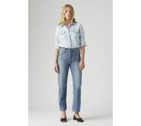 Levi's Ribcage Straight Ankle Cotton Linen Jeans Blue size W28L29 | Straight Pants Outlet | Women | White W28L29