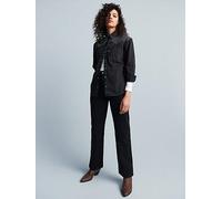 Levi's Ribcage Straight Ankle Jeans - Black Sprout, Black Heart, Size 32, Length 29, Women Black Heart