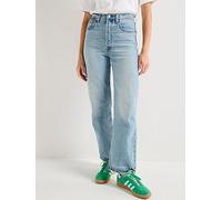 Levi's Ribcage Straight Ankle Jeans - Lets Share - Blue, Navy, Size 26, Inside Leg 29, Women Navy