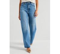 Levi's Ribcage Wide Leg Jeans, Blue, Size 30, Inside Leg 30, Women Blue