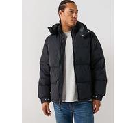Levi's Rockridge Hooded Short Padded Jacket, Black, Size S, Men Black