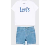 Levi's s Cotton T-shirt and Shorts Set with Logo Print (2 Pieces) - Size: 6M - unisex