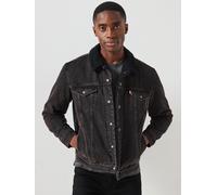 Levi's Men's Type III Sherpa Trucker Jacket Built To Last Sherpa Trk Black XL