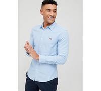 Levi's Slim Fit Embroidered Logo Oxford Shirt - Light Blue, Light Blue, Size Xl, Men Light Blue