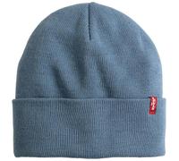 Levi's Slouchy Red Tab Beanie Knitted Hats for Men, Colour Horizon Blue, One Size, Horizon Blue, One Size