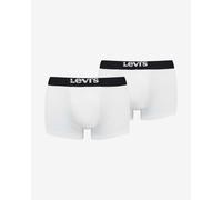 LEVIS Men's Trunk, White/Black, M (Pack of 2)