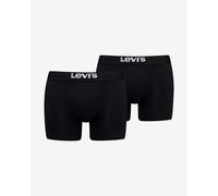 Levis 2 Pack Basic Boxers Briefs Signature Elastic Logo Waistband - XL, BLACK