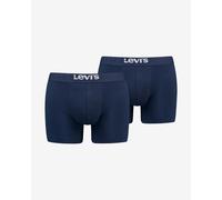 Levi's Solid Basic Organic Cotton Stripe Boxer Shorts Navy Blue (2 Units) - M