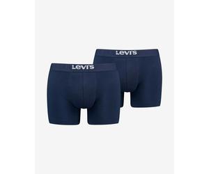Levi's Solid Basic Organic Cotton Stripe Boxer Shorts Navy Blue (2 Units) - S