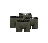 Levi's Solid Men's Boxer Shorts Underwear Organic Cotton Pack of 4, khaki, M