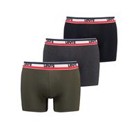 Levi's Sportswear Logo Men's Boxer Briefs 3 pack - Khaki/Grey/Black